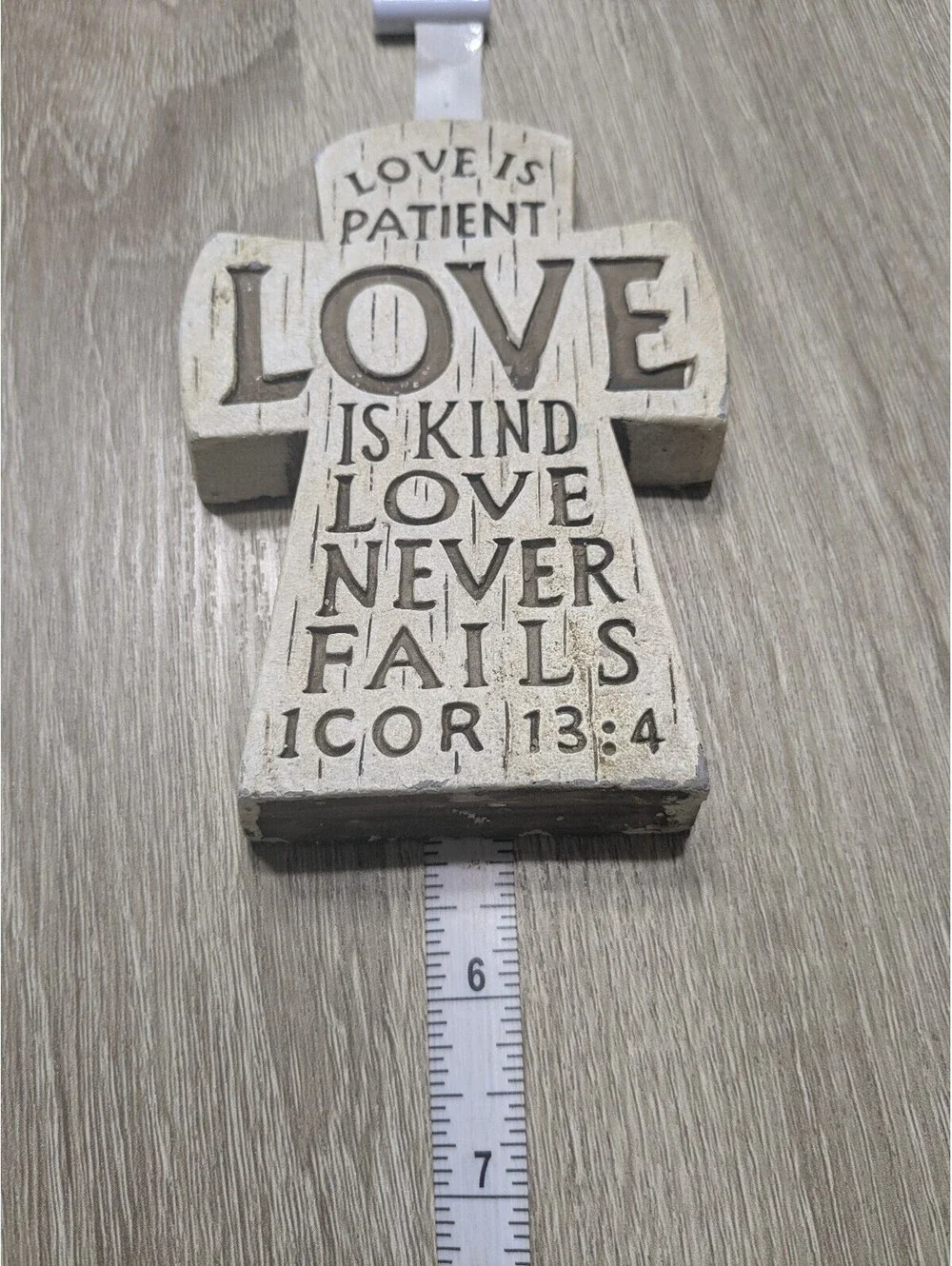 Decorative Cross Wall Hanging with Inspirational Bible Verse